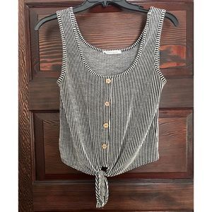 Caution to the Wind Cropped Tank Top